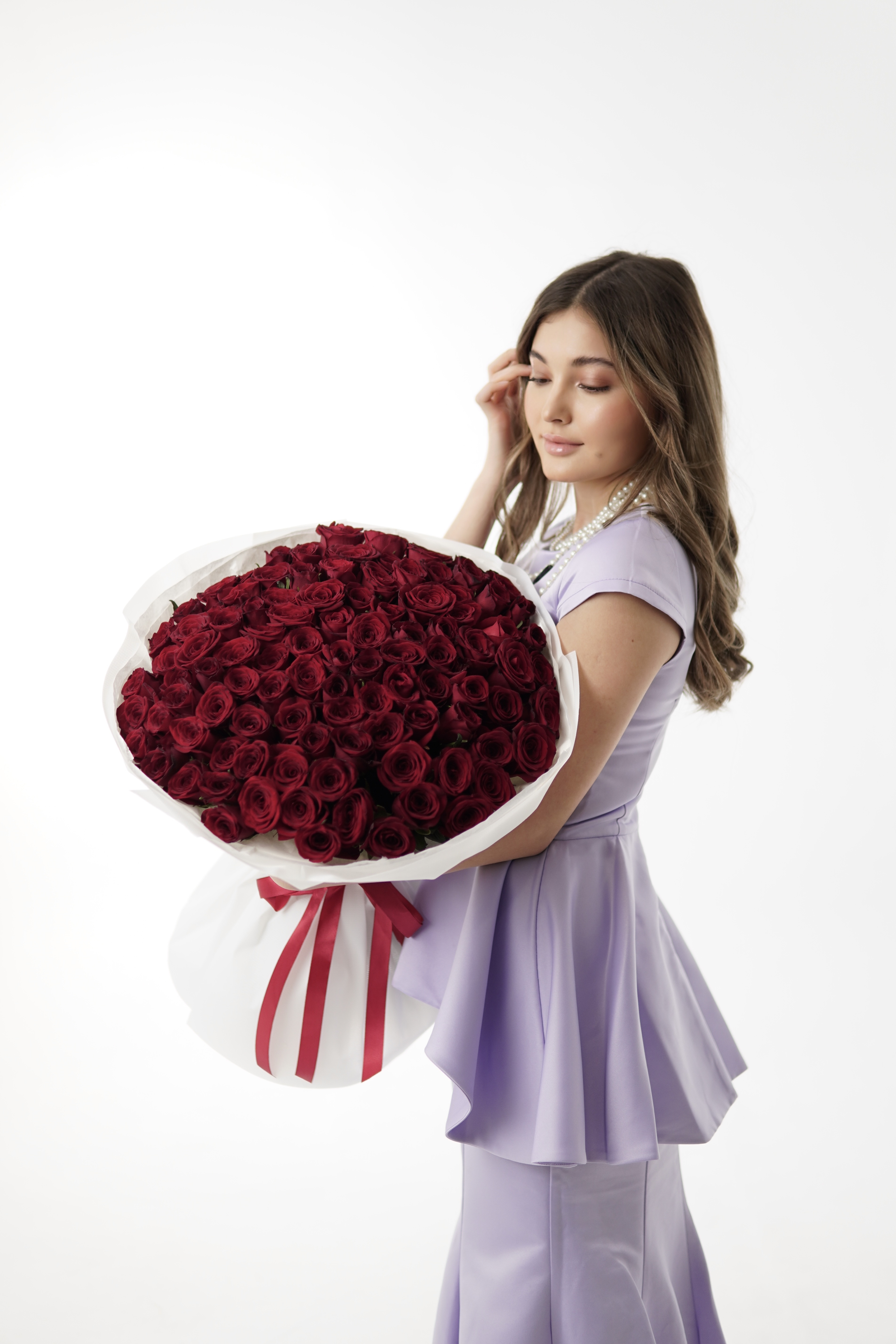 Красные розы кения 50смКартинка №1