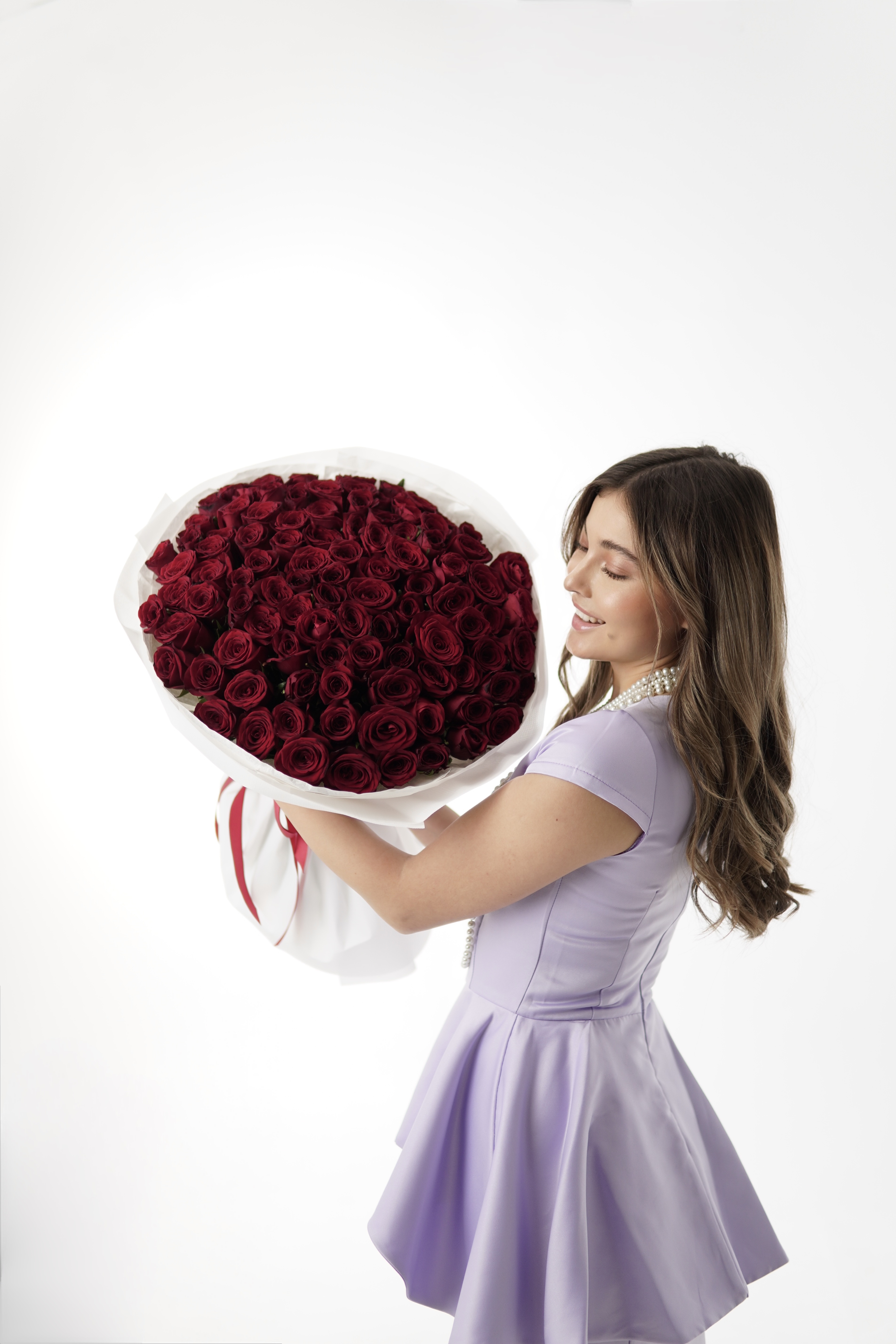 Красные розы кения 50смКартинка №2