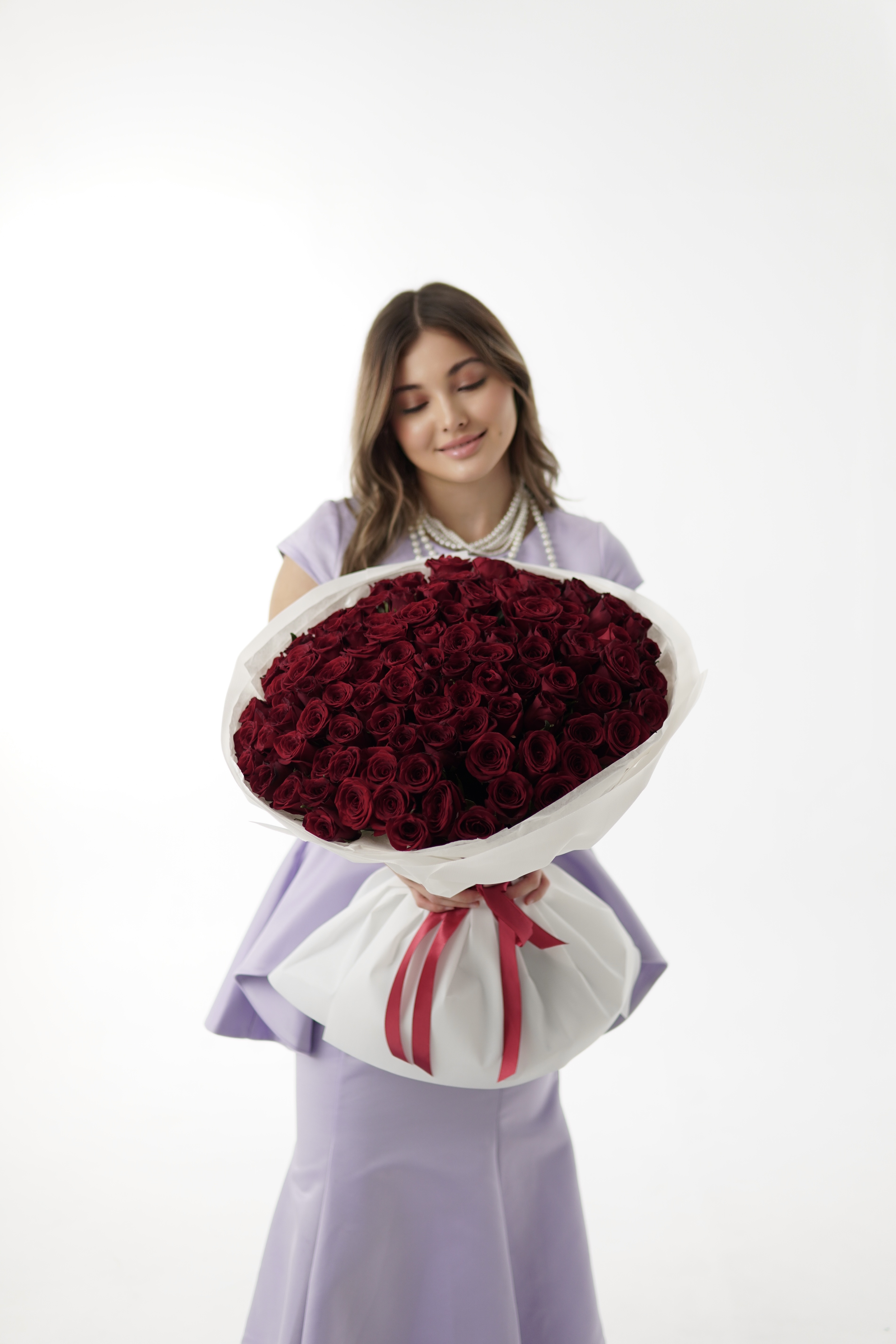 Красные розы кения 50смКартинка №3