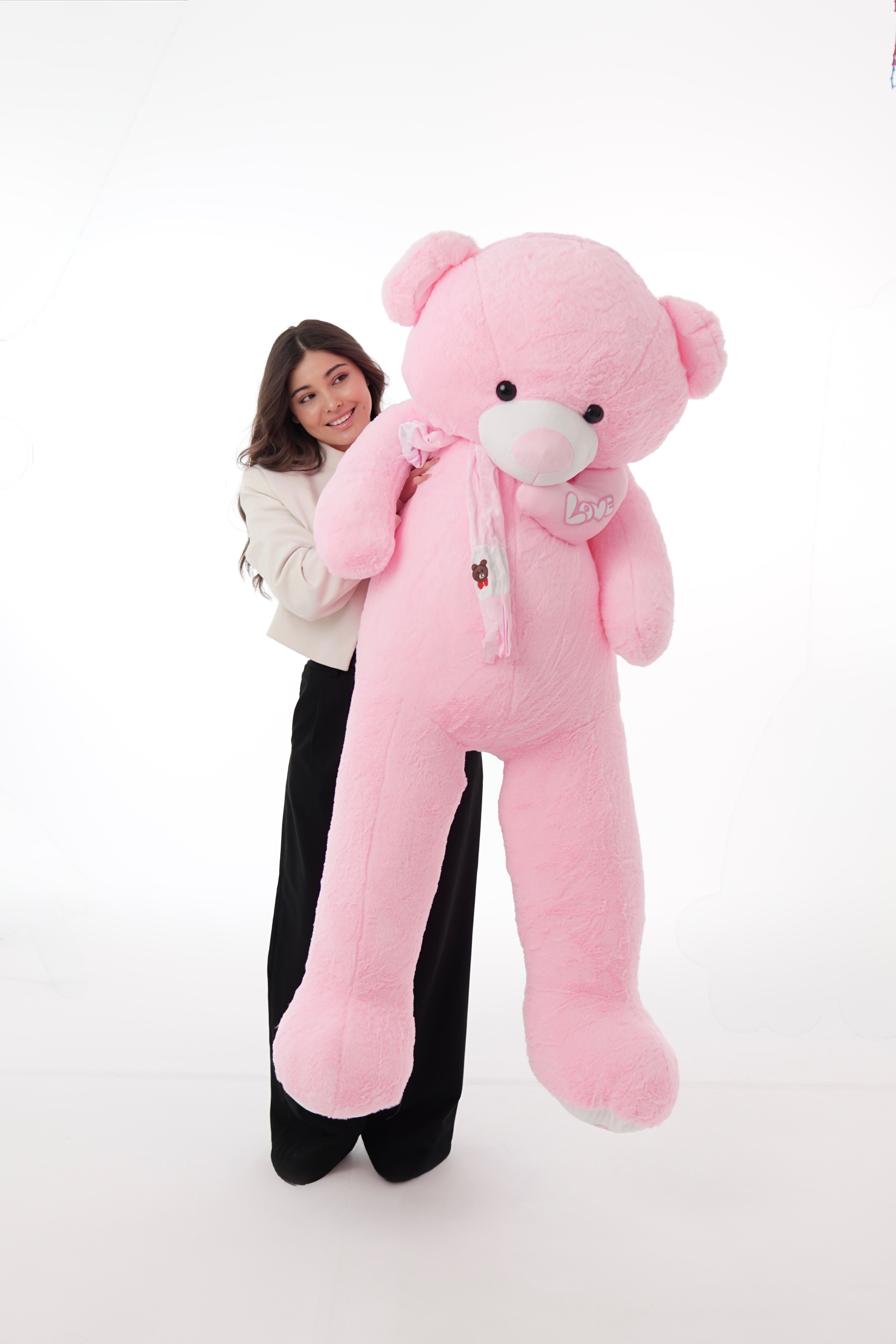 Мишка розовый 180смКартинка №1